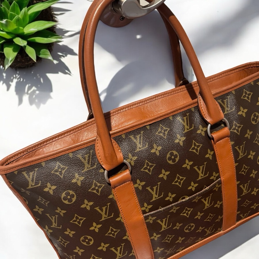 SOLD -💎Authentic LOUIS VUITTON Monogram Sac Weekend PM Tote Bag M42425 - Picture 7 of 15